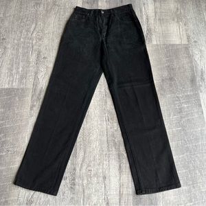 Vtg Bugle Boy 750 Black Washed Waist 30